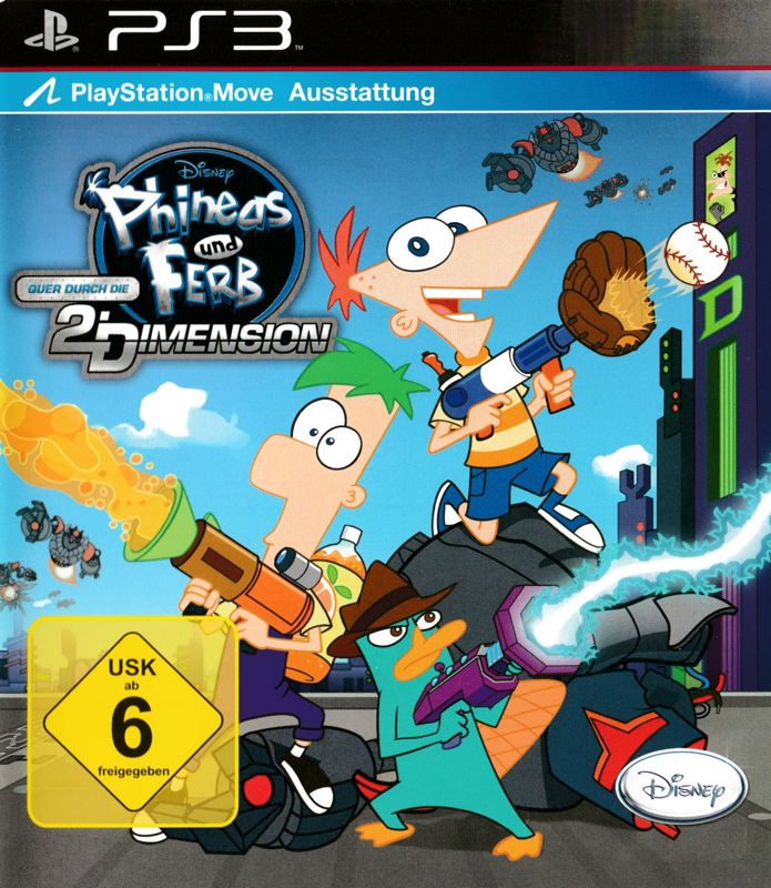 Phineas and Ferb: Across the 2nd Dimension box art for Wii